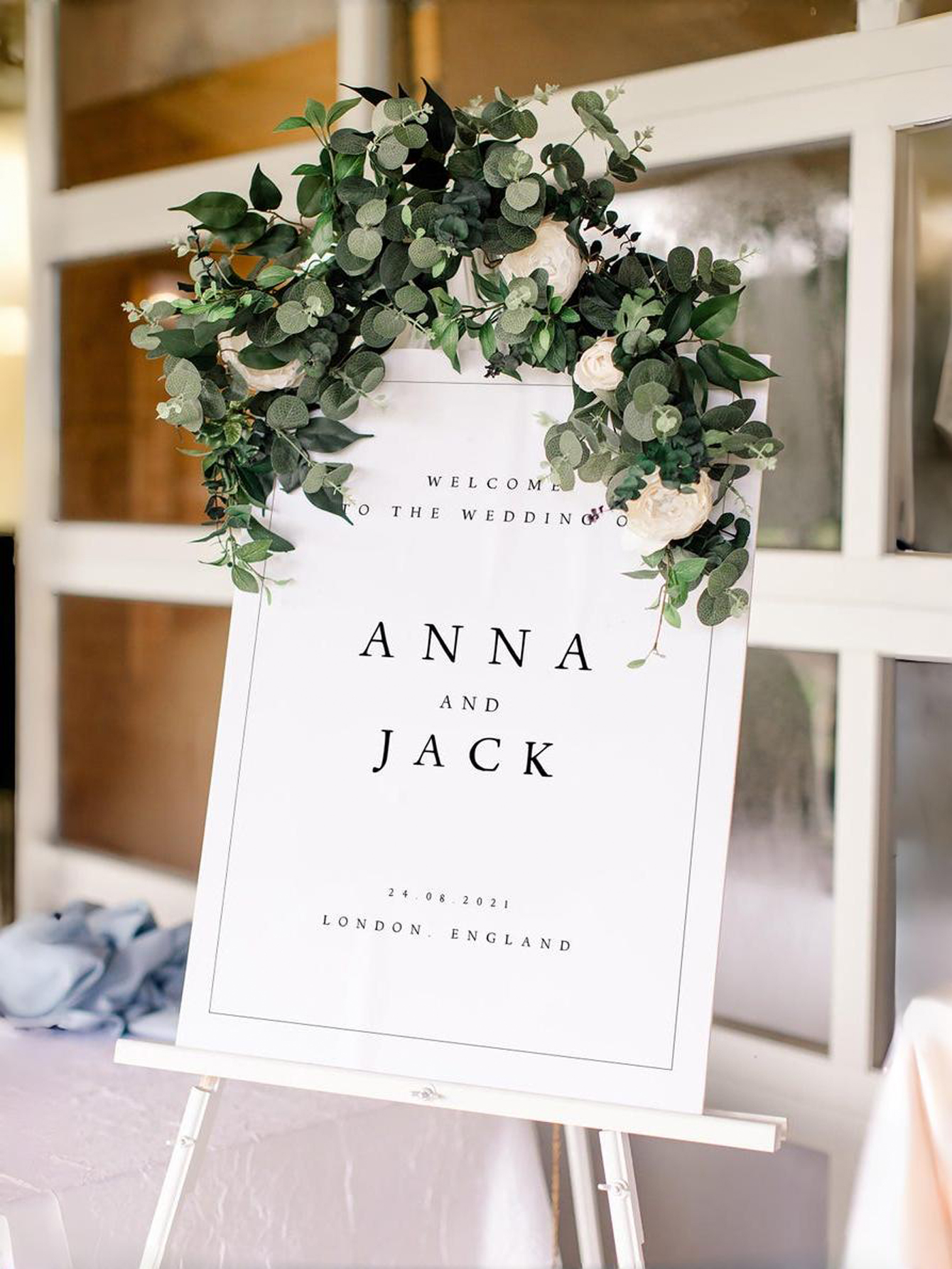 Minimalist PVC Wedding Welcome Sign